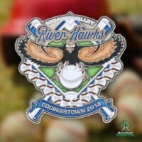 Translucent Enamel BTP River Hawks 2018 Trading Pin