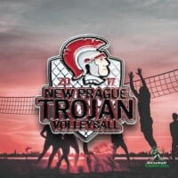 Volleyball Trading Pins MP New PraqueTrojan Volleyball Lapel Pin